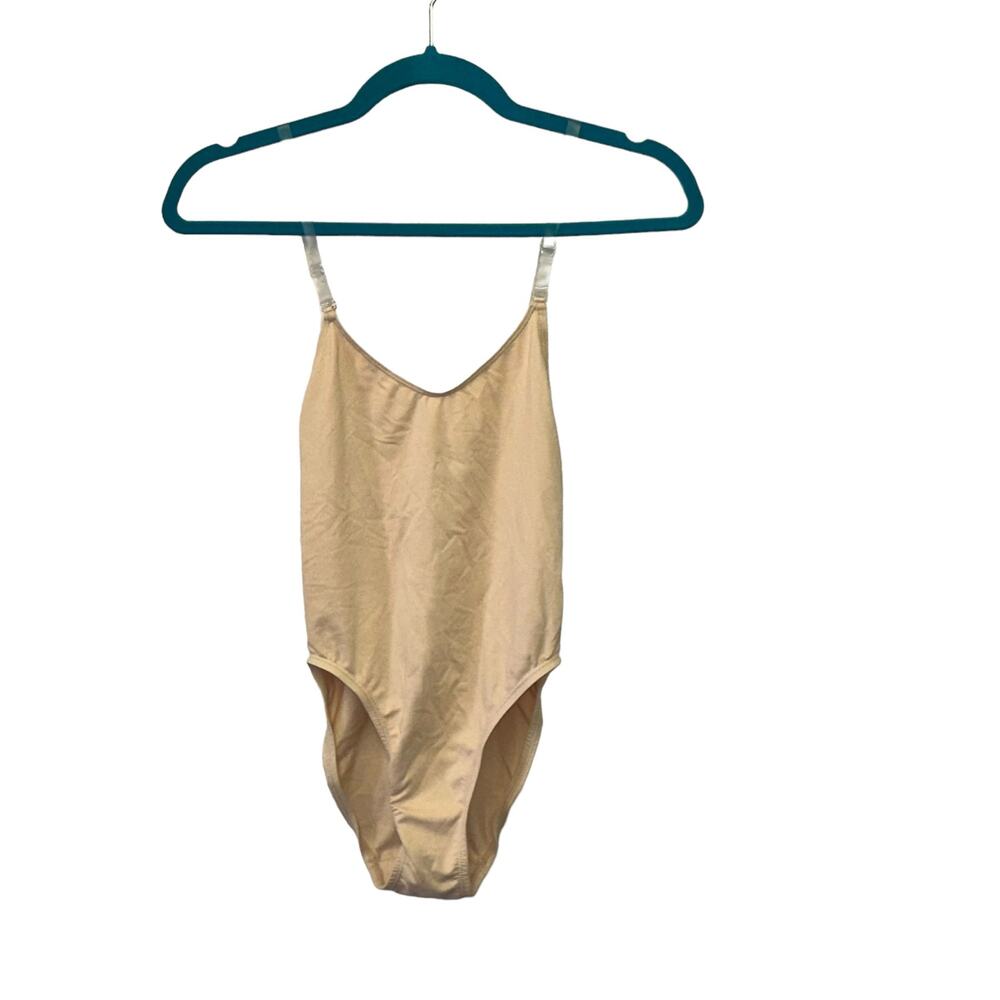 NWOT Capezio Nude‎ Camisole Leotard Bodysuit Small Dance Ballet
